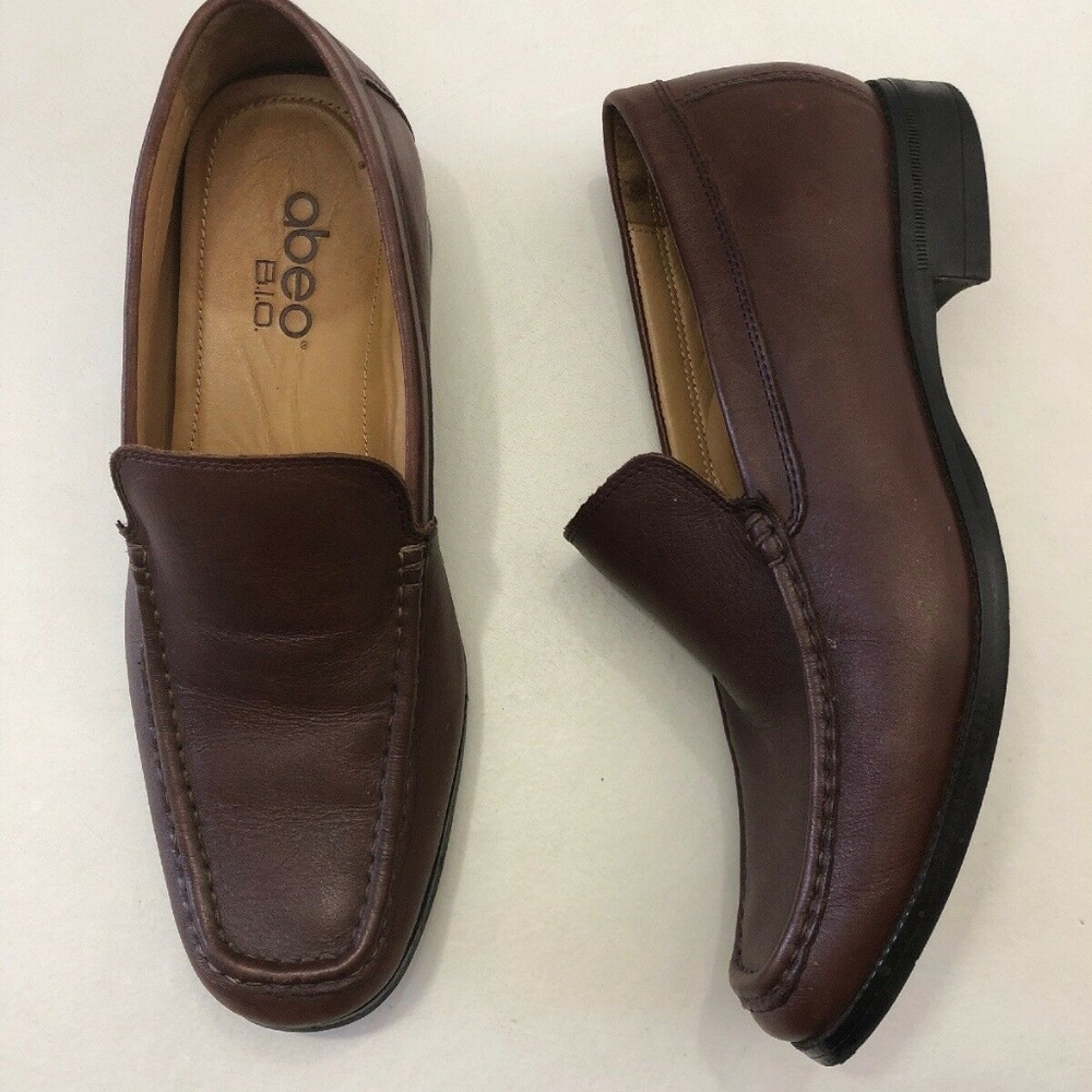 ABEO B.I.O System Brown Leather Loafer Slip On 8.5